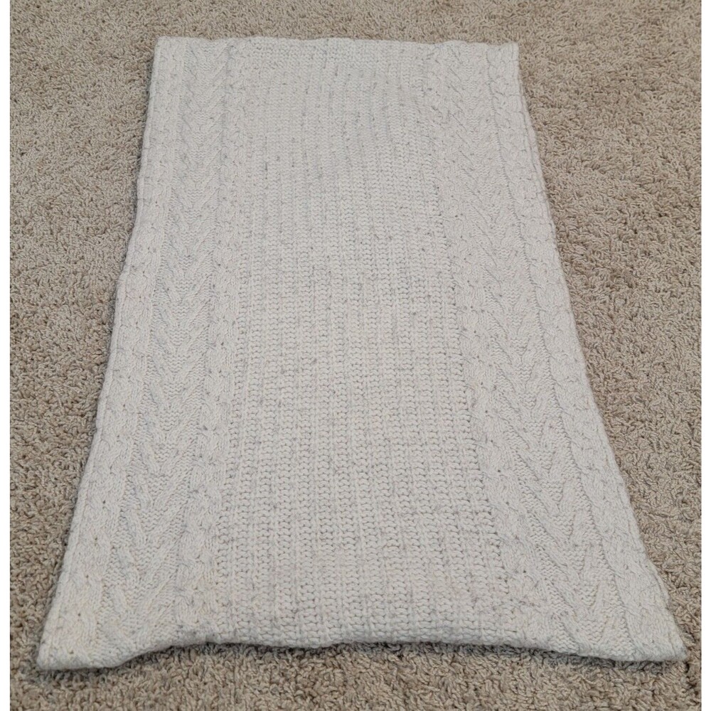 Hm Infinity Scarf Cable Knit Wool Blend Cream Color Granola Girl‎